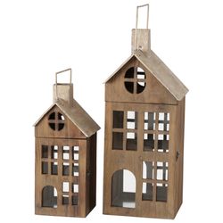 01-2026297-Boltze-Laterne-Marling-2tlg-Set-Holz.jpg B. 2tlg Set Laterne Marling braun aus Holz - 2026297_Bild_1