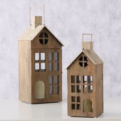 02-2026297-Boltze-Laterne-Marling-2tlg-Set-Holz-Ambientebild.jpg B. 2tlg Set Laterne Marling braun aus Holz - 2026297_Bild_2