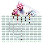 100er Set Sturzglas 125 ml Marmeladenglas Einmachglas Einweckglas To 66 weißer Deckel incl. Diamant-Zucker Gelierzauber Rezeptheft_Bild_3