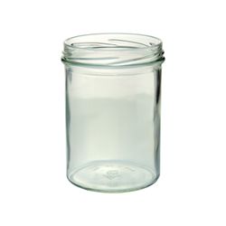 sturzglas-435-ml-ohne-deckel-1.jpg 12er Set Sturzglas 435 ml Marmeladenglas Einmachglas Einweckglas To 82 schwarzer Deckel incl. Diamant-Zucker Gelierzauber Rezeptheft_Bild_3