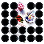 20er Set Deckel To 66 schwarz passend für 125ml Gläser incl. Diamant-Zucker Gelierzauber Rezeptheft_Bild_2