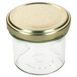 25er Set Sturzglas 125 ml Marmeladenglas Einmachglas Einweckglas To 66 goldener Deckel incl. Diamant-Zucker Gelierzauber Rezeptheft_Bild_4