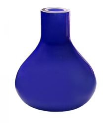 1454125-vaseblau.jpg Handgearbeitete Flower Mini-Vase aus Glas - Paul Nagel - Design Dunkelblau - mundgeblasen - 8 cm