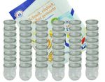 48er Set Weck Gläser 220 ml Tulpengläser mit 48 Glasdeckeln incl. Diamant-Zucker Gelierzauber Rezeptheft_Bild_3