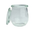 48er Set Weck Gläser 220 ml Tulpengläser mit 48 Glasdeckeln incl. Diamant-Zucker Gelierzauber Rezeptheft_Bild_2