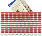 100er Set Sturzglas 125 ml Marmeladenglas Einmachglas Einweckglas To 66 Erdbeer Deckel incl. Diamant-Zucker Erdbeerzeit Rezeptheft_Bild_5