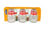 3er Set Vorratsdose Prestige - 290ml Vorratsbehälter aus Kristallglas mit Aromaverschluss_Bild_2