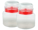 2er Set Vorratsdose Prestige - 635ml Vorratsbehälter aus Kristallglas mit Aromaverschluss_Bild_3