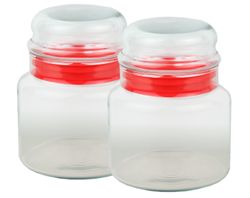 635-2er.jpg 2er Set Vorratsdose Prestige - 635ml Vorratsbehälter aus Kristallglas mit Aromaverschluss_Bild_3