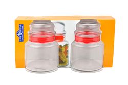 635karton.jpg 2er Set Vorratsdose Prestige - 635ml Vorratsbehälter aus Kristallglas mit Aromaverschluss_Bild_2