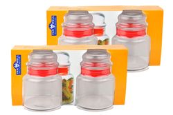 635karton4er.jpg 4er Set Vorratsdose Prestige - 635ml Vorratsbehälter aus Kristallglas mit Aromaverschluss_Bild_3