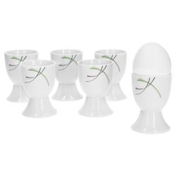 van-well-donna-eierbecher-6er-set-food.jpg 8cm - weißes Porzellan mit Liniendekor 6 Stück_Bild_1