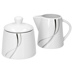 van-well-silver-night-milch-zucker.jpg 2er Set Milch und Zucker Milchkännchen 25cl und Zuckerdose 28cl Silver Night_Bild_1