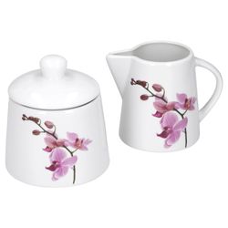 van-well-kyoto-milch-zucker.jpg Kaffeeergänzungsset Milchkännchen & Zuckerdose Kyoto Orchidee_Bild_1