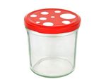 25er Set Sturzglas 350 ml To 82 Fliegenpilz Deckel rot weiß gepunktet incl. Diamant Gelierzauber Rezeptheft_Bild_2