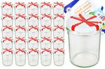 25er Set Sturzglas 435 ml To 82 Schleifendekor Deckel incl. Diamant Gelierzauber Rezeptheft_Bild_4