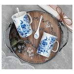2er Set Teetassen samt Löffel mit blauem Rosenmuster in einer passenden Box_Bild_6
