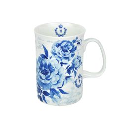 becher.jpg 2er Set Teetassen samt Löffel mit blauem Rosenmuster in einer passenden Box_Bild_3