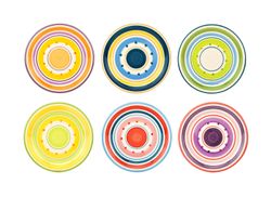 6erkuchen.jpg 6er Set Dessertteller Cefalu im Mediterranen-Stil - Rose&Tulipani_Bild_7