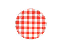 deckelrot.jpg 40er Set Sturzglas 230 ml mit rot kariertem Deckel inkl. Diamant Gelierzauber Rezeptheft_Bild_2