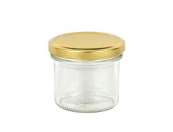 gold.jpg 48er Set Sturzglas 125 ml To 66 goldener Deckel incl. Diamant Gelierzauber Rezeptheft_Bild_1