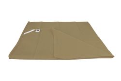 1er.jpg 3er Set Baumwoll-Geschirrtücher Diego Taupe 50x72 cm in Graubraun aus Waffelpique mit Aufhänglasche_Bild_1