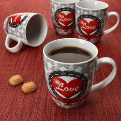 3189020-VanWell-KaffebecherHerz-37cl-4er-Mood.jpg 4er Set Kaffeebecher Herz 35cl Herzbecher_Bild_5