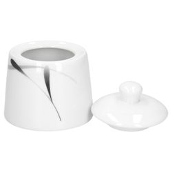 van-well-lima-zuckerdose-02.jpg Kaffeeergänzungsset Milchkännchen & Zuckerdose Lima Porzellan weiß mit Dekor_Bild_4