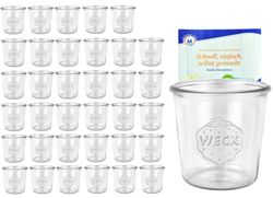 Weck-Sturzglas-580ml-36er.jpg 36er Set Weck Gläser 580ml Sturzgläser inkl. Gelierzauber Rezeptheft von Diamantzucker_Bild_3