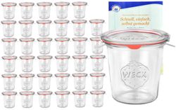 Weck-Sturzglas-580ml-Komplett-36er.jpg 36 Einkochringen und 72 Klammern inkl. Gelierzauber Rezeptheft von Diamantzucker_Bild_6