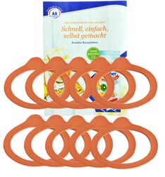Weck-Gummi-10er-Heft.jpg 10er Set Weck Einkochring 60mm incl. Gelierzauber Rezeptheft von Diamantzucker_Bild_3