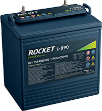 Rocket Longest L-890 Batterie 8 Volt 190Ah