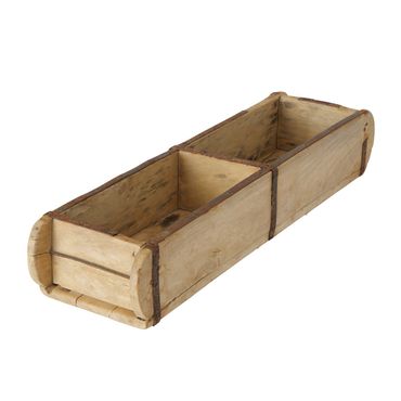 Box Rygge recyceltes Holz hellbraun H.9 cm L,58 cm