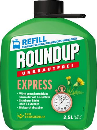 Roundup Express Unkrautfrei Anwendungsfertig 2,5 L Kanister 