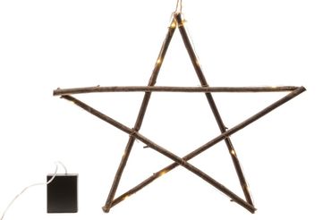 LED Stern aus Zweigen Sternrahmen 40 cm