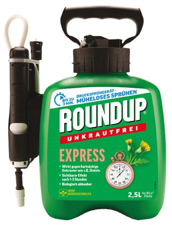 Roundup Express Unkrautfrei Drucksprüher 2,5L Anwendungsfertig