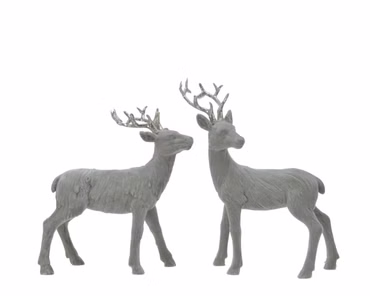 Dekofigur Hirsch Weihnachten Jagd Kunstoff grün 5x13x17 cm Stückpreis