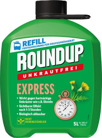 Roundup Express Unkrautfrei Anwendungsfertig 5 L Kanister 