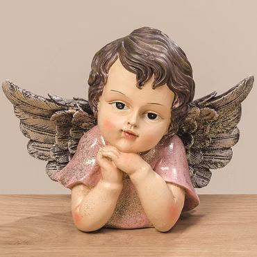 Dekofigur Engel Amberly L.21 cm Kunstharz Farbmix