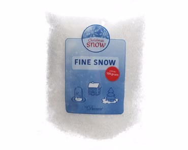 Kunstschnee Schneeflocken fein PE L.22cm B.15cm H.3cm weiß 100 gramm