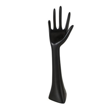 Schmuckhand Schmuckhalter Hand Kunstharz schwarz H 34 cm Stückpreis