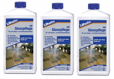 Lithofin MN Glanzpflege für Natur und Betonwerksteine 3 x 1 Liter