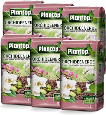 PLANTOP Orchideenerde 6 x 5 l