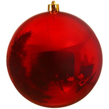 Weihnachtsbaumkugeln bruchfest Ø 14 cm 1 Stück rot glanz