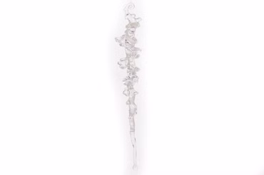 Dekoeiszapfen Kunststoff Hänger Eiszapfen Baumschmuck 25 cm klar