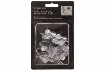 Saugnapf plastik Outdoor L.3.5cm B.3.5cm H.1.5cm klar 12 Set