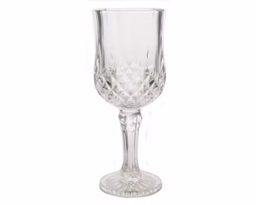 Weinglas Glas Weißweinglas Diamantschliff H 16,5 cm