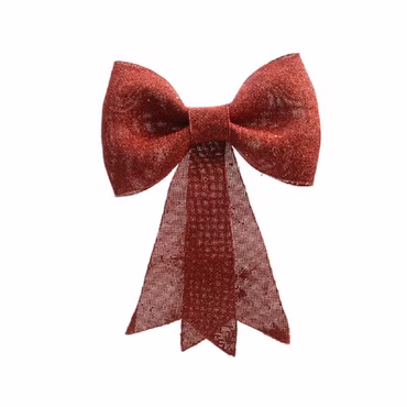 Schleife Hochzeit Dekoration Kunststoff Glitter rot 30 cm