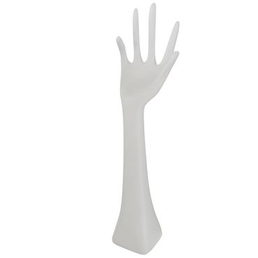 Schmuckhand Schmuckhalter Hand Kunstharz weiß H 34 cm Stückpreis