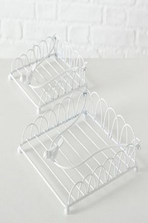 Serviettenhalter Ria Eisen, Weiss KLEIN
